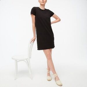 J. Crew 100% Cotton Black T-Shirt Dress | Size Small